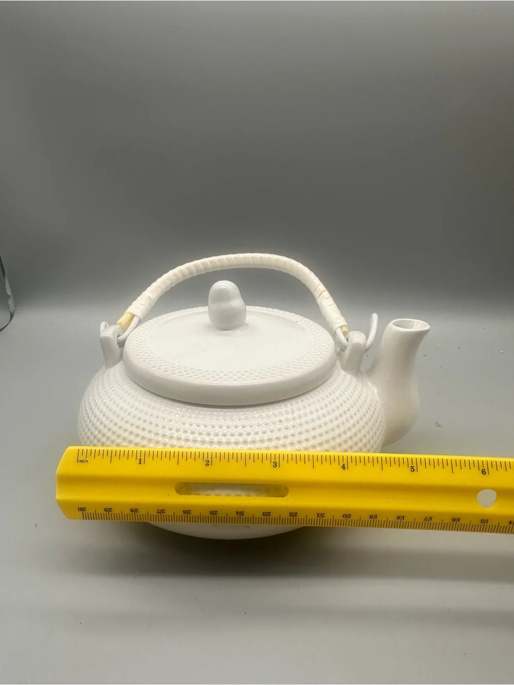 MSRF Design Studio White Ceramic Teapot